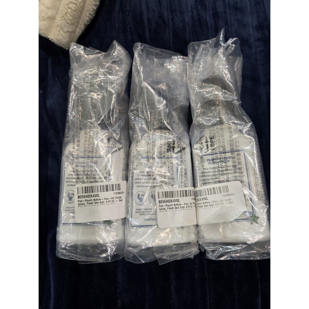 3X Poo-Pourri Before-You-Go Toilet Spray, Fresh Sea Salt, 4 Fl Oz - Sea Salt B8 - Picture 3 of 4